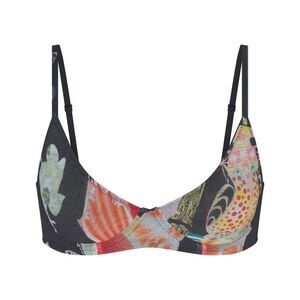 Skims Summer Mesh Unlined Demi Bra in Orchid Cabinet